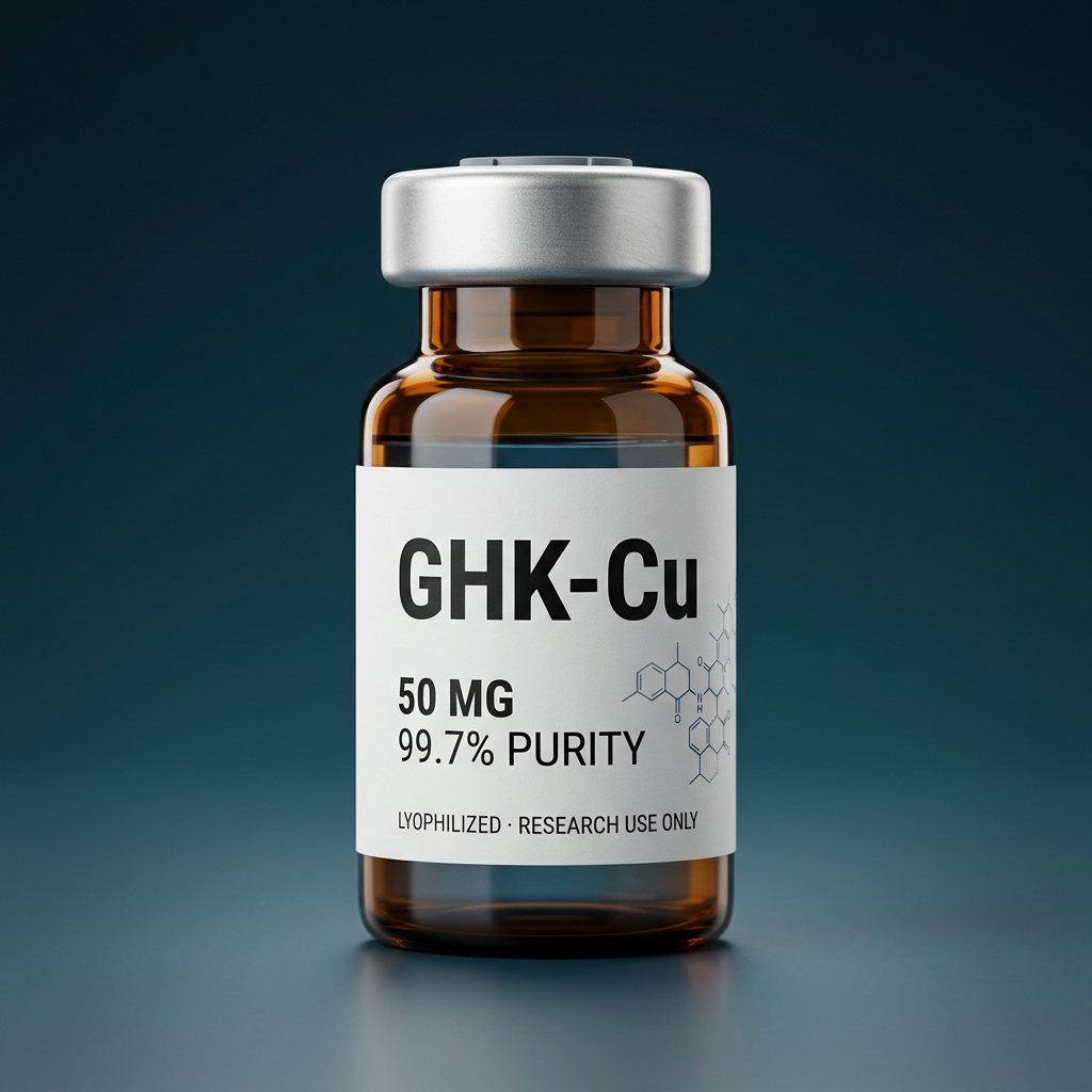 GHK-Cu premium peptide vial