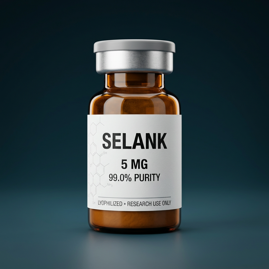Selank premium peptide vial